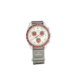 Omega Speedmaster MoonSwatch Grey/Burgundy