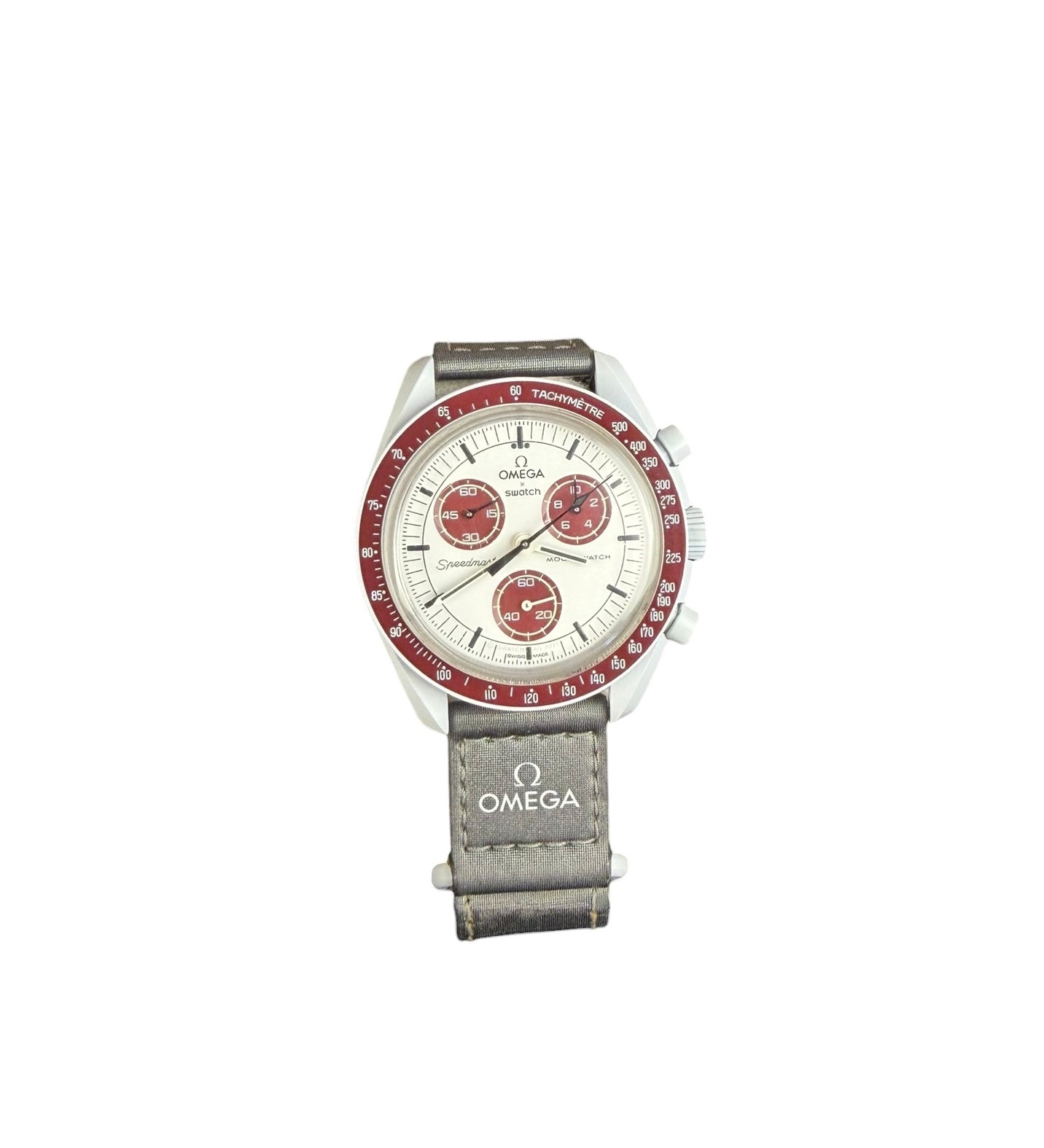 Omega Speedmaster MoonSwatch Grey/Burgundy