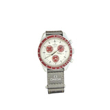 Omega Speedmaster MoonSwatch Grey/Burgundy