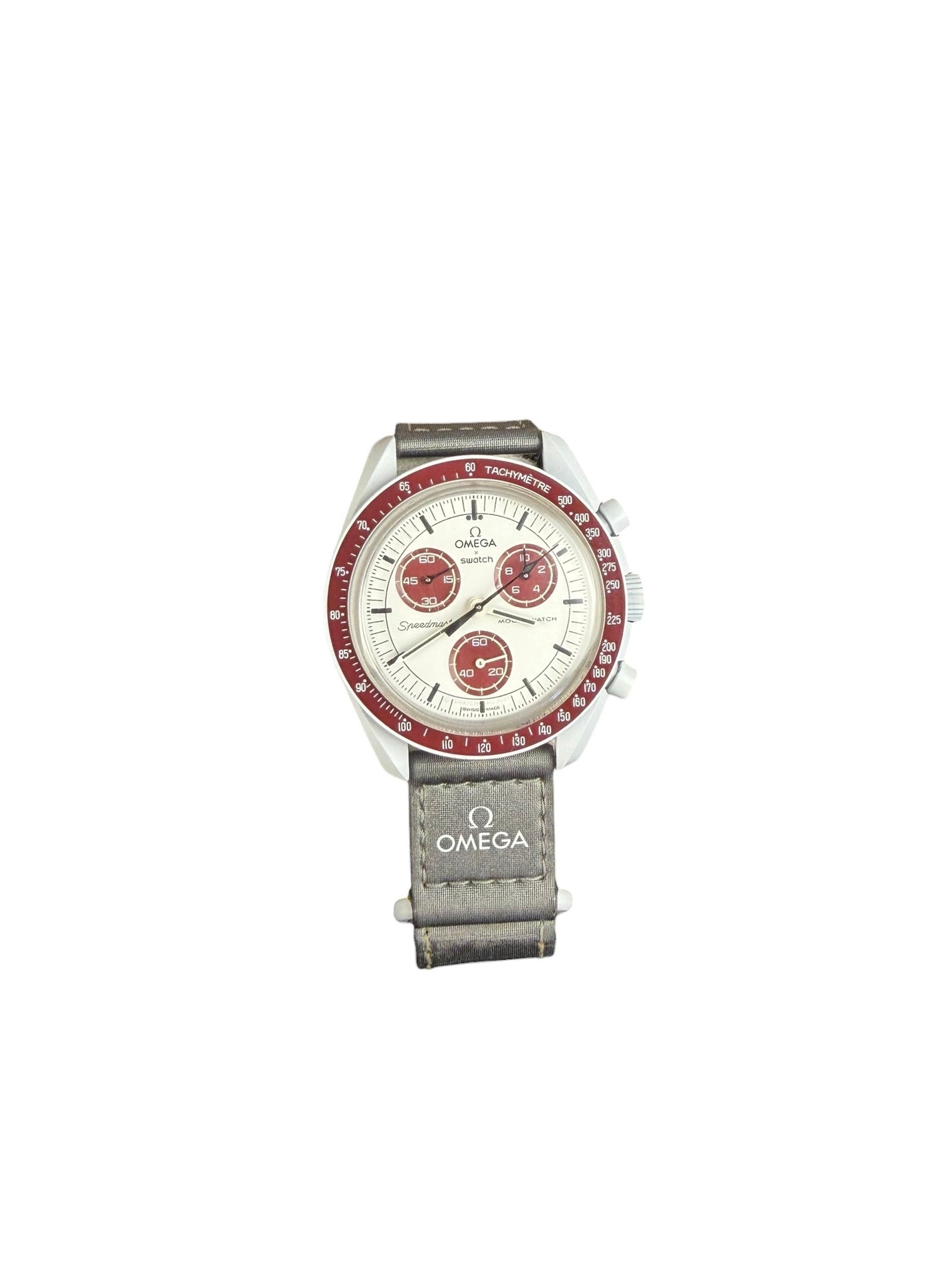 Omega Speedmaster MoonSwatch Grey/Burgundy