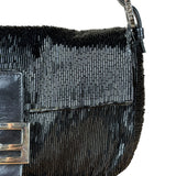 Fendi Beaded Baguette Black
