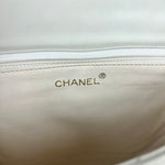 Chanel Classique White Quilted Leather Flap Bag 2001