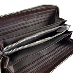 Vivienne Westwood Brown Leather Logo Zippy Wallet