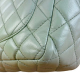 Chanel Light Sage Green Medium Classic Flap Shoulder Bag 2008