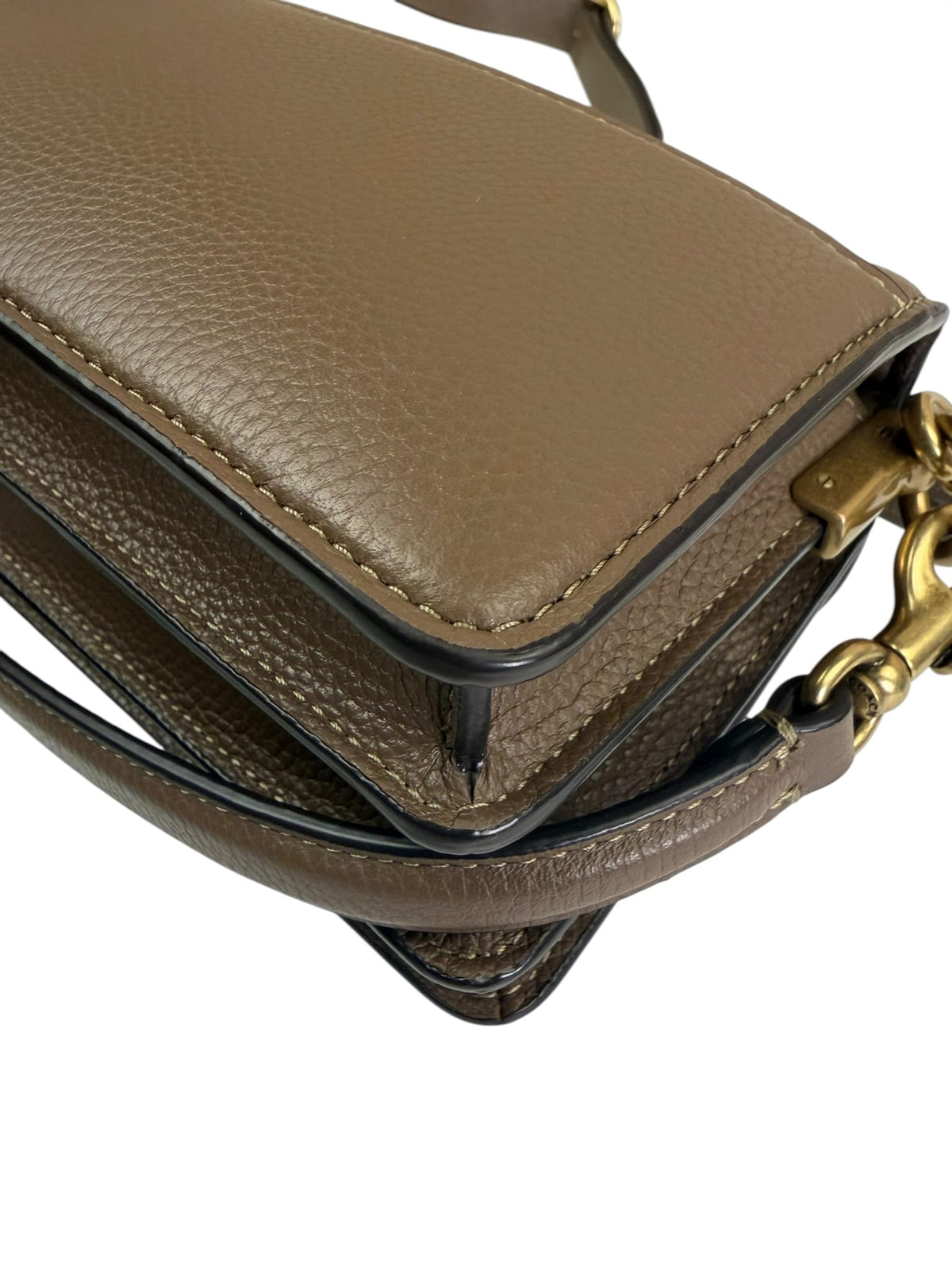 Coach Taupe Leather Tabby Two-Way Bag