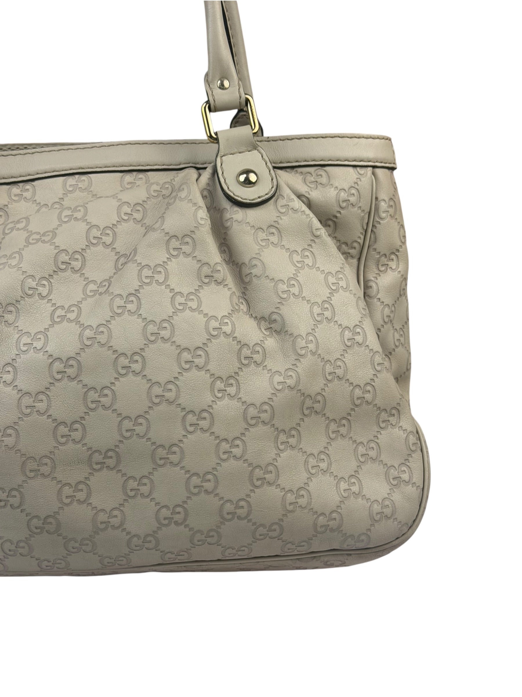 Gucci Beige Guccissima Medium Sukey Shoulder Tote