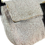 Fendi Pelle Rosa Beaded Baguette