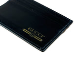 Gucci Vintage Black Leather Card Holder