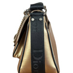 Christian Dior Bronze Coated Canvas Hardcore Shoulder Bag