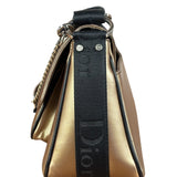 Christian Dior Bronze Coated Canvas Hardcore Shoulder Bag