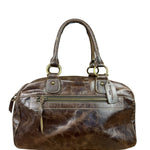 Balenicaga Brown Leather Whistle Handbag