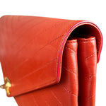 Chanel Chevron Quilted Envelope Clutch