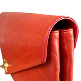 Chanel Chevron Quilted Envelope Clutch