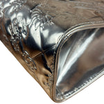 Chanel Metallic Silver Patent Leather Lucky Symbols Embossed Pochette 2007