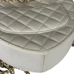 Chanel CC In Love White Quilted Leather Heart Bag 2022