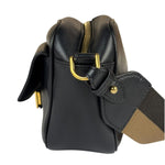 Fendi Black Leather Camera Crossbody