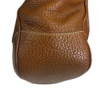 Prada Lizard Pushlock Flap Brown Vitello Daino Shoulder Bag