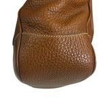 Prada Lizard Pushlock Flap Brown Vitello Daino Shoulder Bag