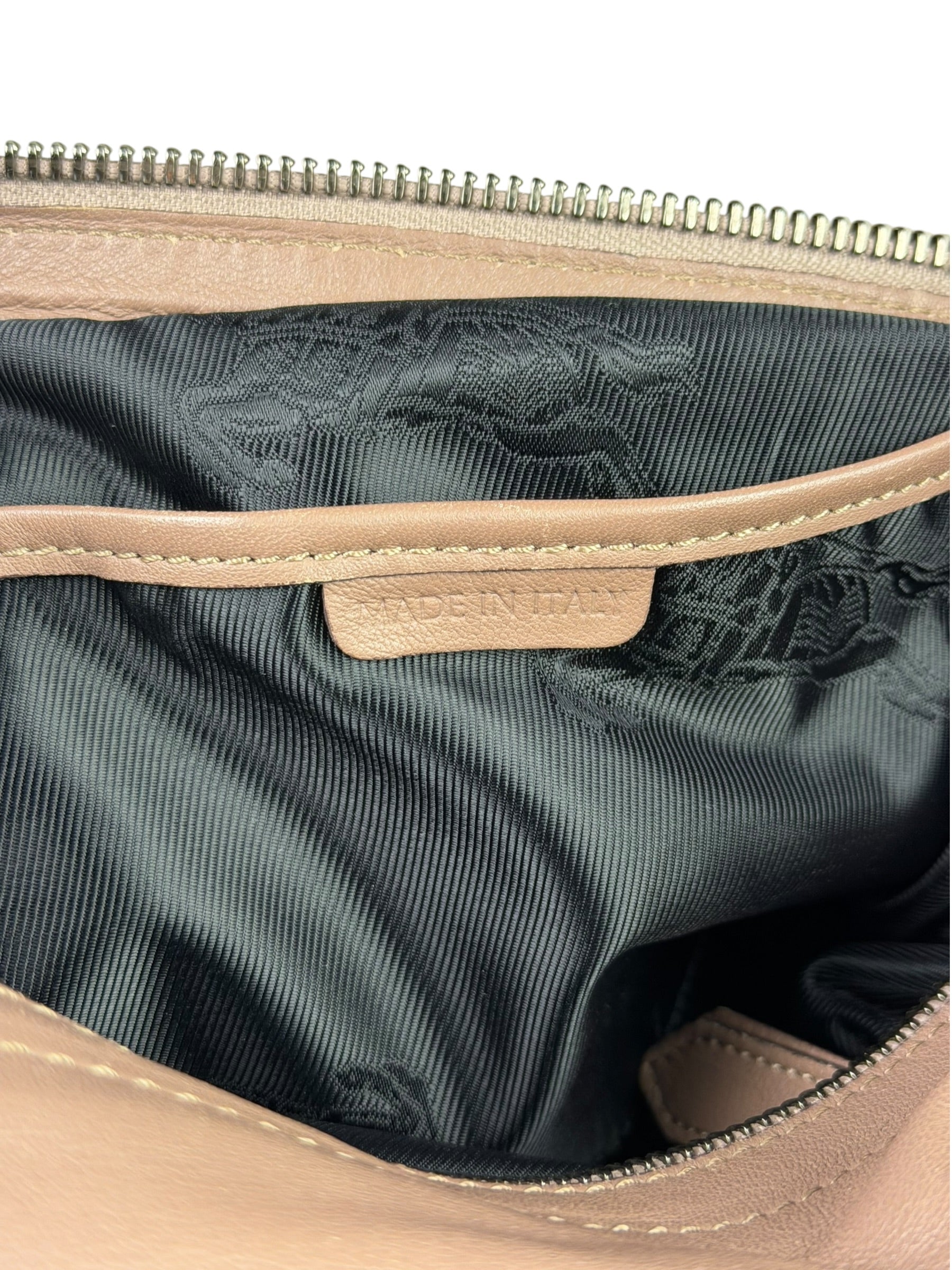 Burberry Purple Leather Ruffled Lowery Bag