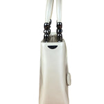Christain Dior Leather Chrome Beaded Malice Tote Bag