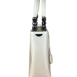 Christain Dior Leather Chrome Beaded Malice Tote Bag