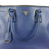 Prada Blue Galleria Saffiano Leather Tote