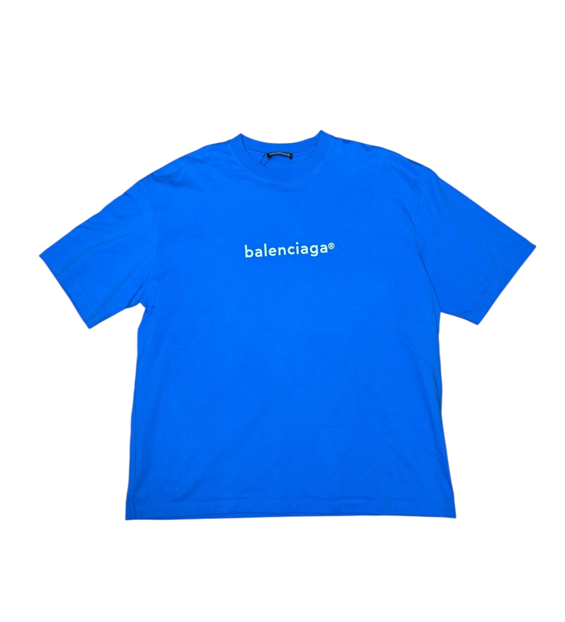 Balenciaga Blue Logo T-Shirt