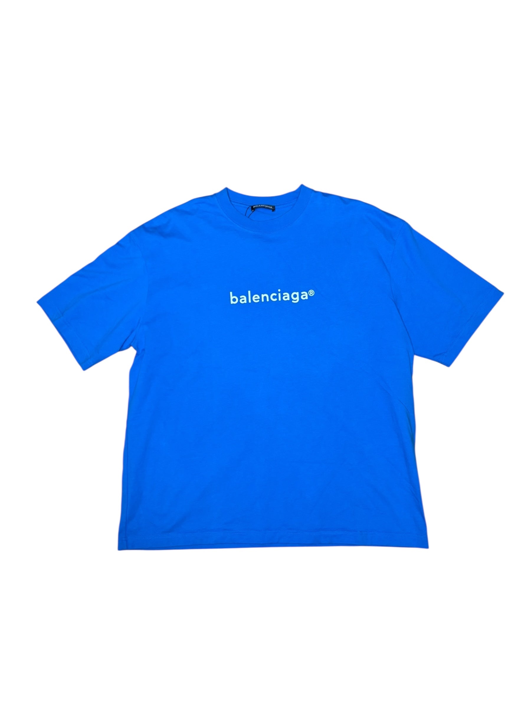 Balenciaga Blue Logo T-Shirt