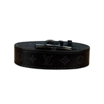 Louis Vuitton Black Leather Wish Bracelet