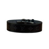 Louis Vuitton Black Leather Wish Bracelet