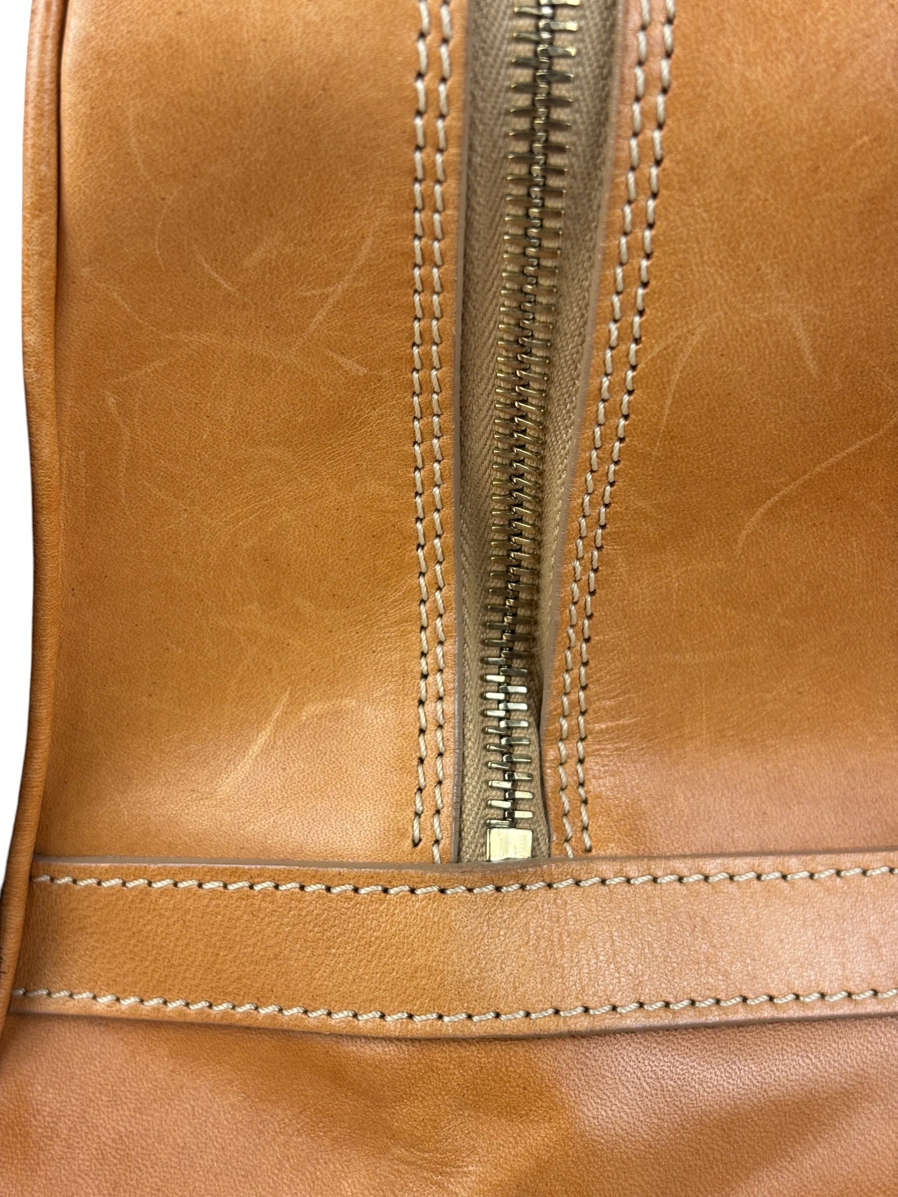 Celine Vintage Suede Macadam Leather Bowler Bag