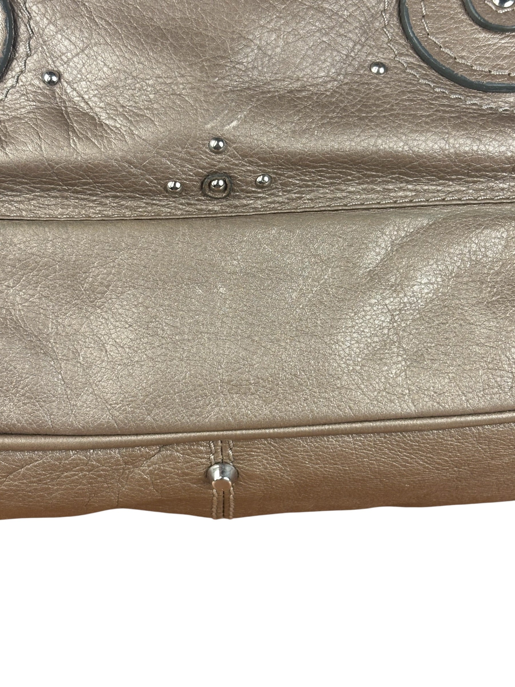 Chloe Metallic Taupe Vintage Paddington
