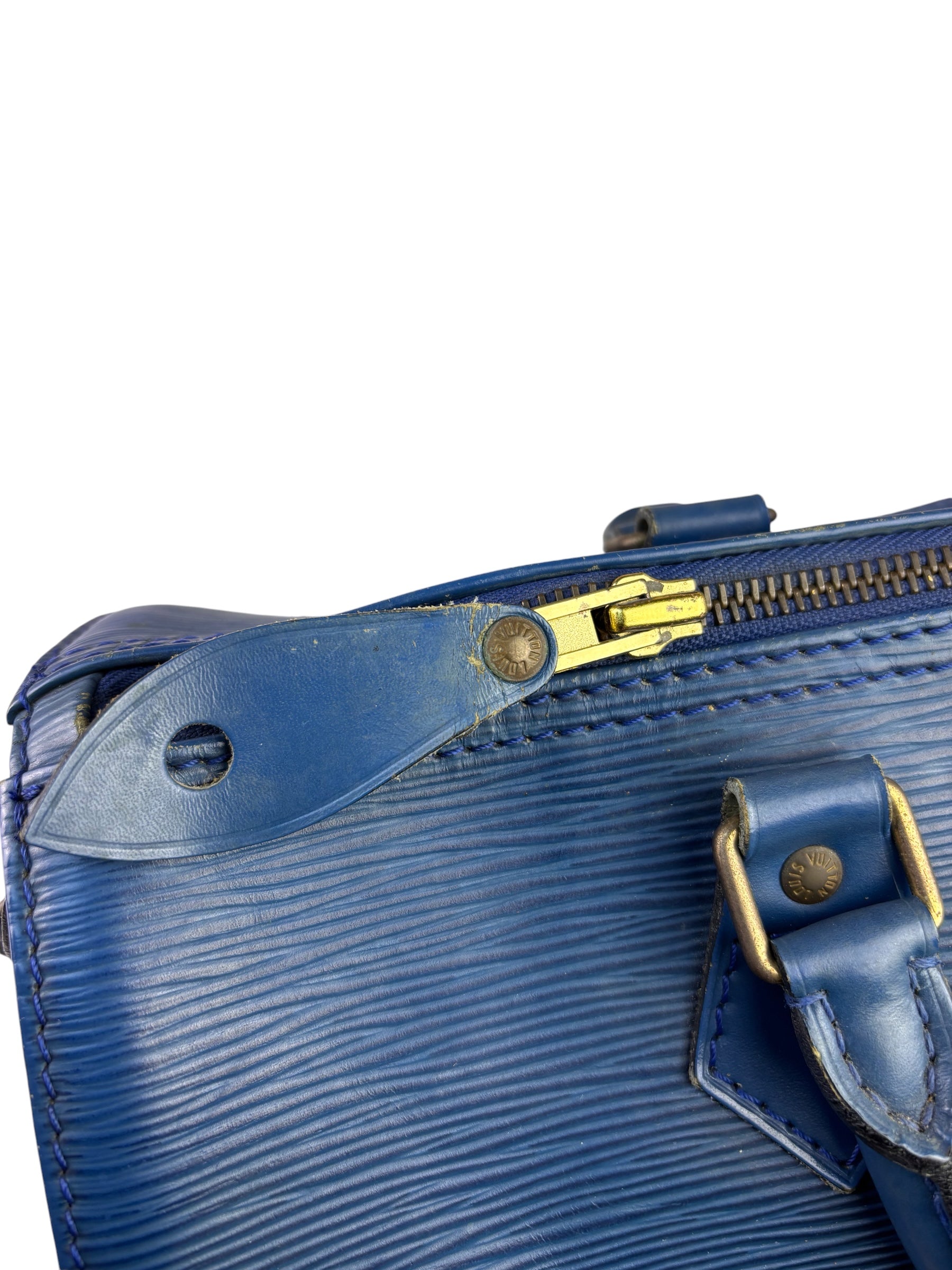 Louis Vuitton Blue Epi Leather Speedy 30