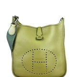 Hermes Taurillon Clemence Evelyne Green