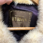 Furvan Vintage Black Intricately Trimmed Mink Fur Coat