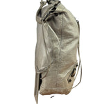 Balenciaga Grey Lambskin Day Moto Hobo Bag