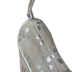 Celine Grey/Silver Suede/Leather Daisy Pochette