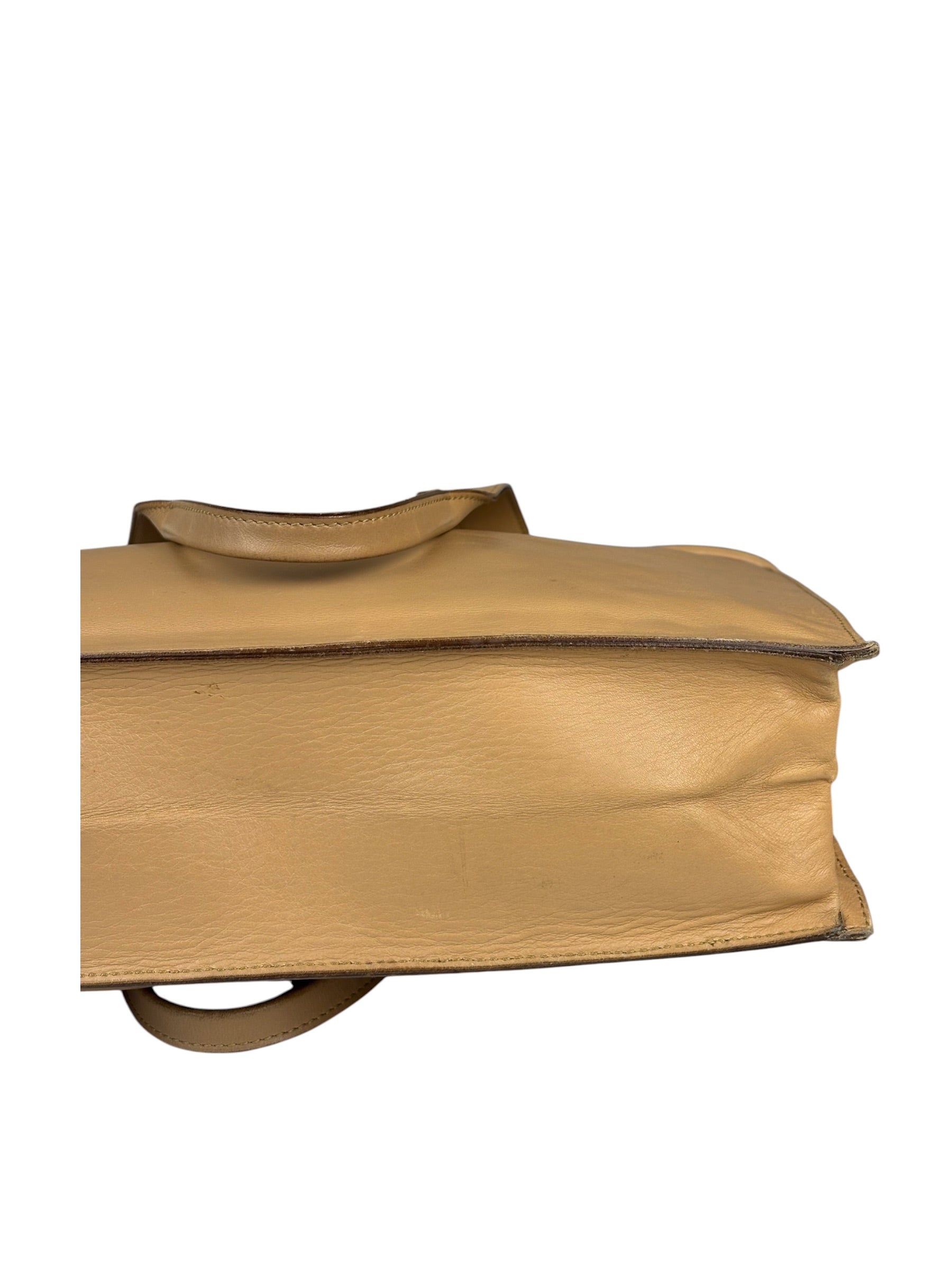 Gucci Beige Leather Balthus Drawstring Tote Bag