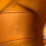 Hermes Orange Clemence Leather Picotin Lock 18 Handbag 2024