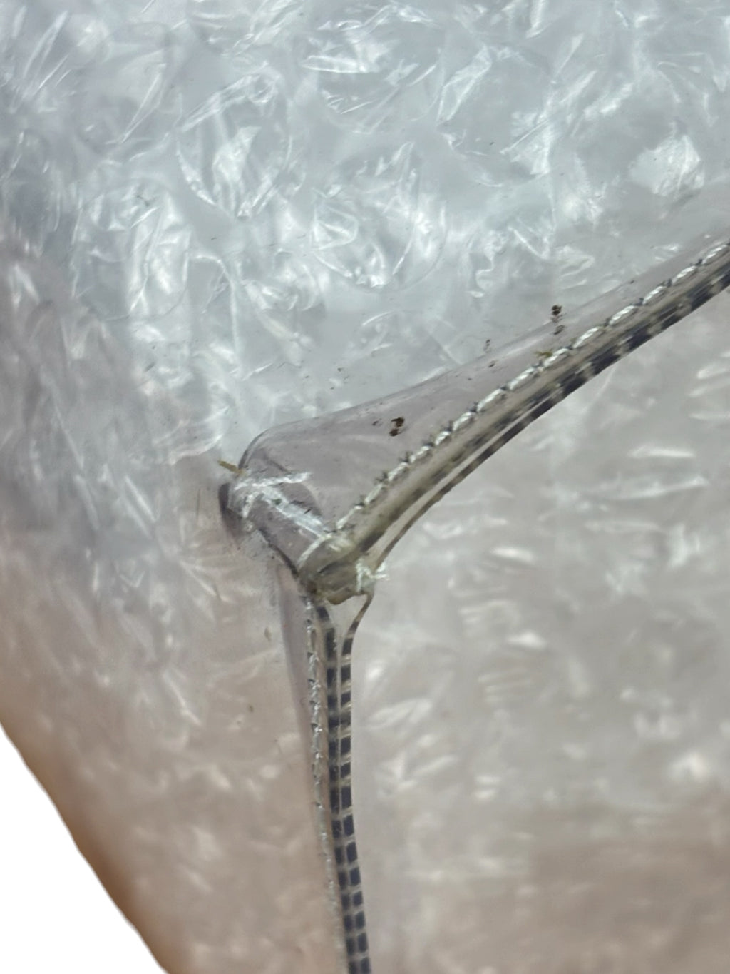 Hermes Transparent Vinyl Souvenir De L'Exposition 1997 Kelly Handbag
