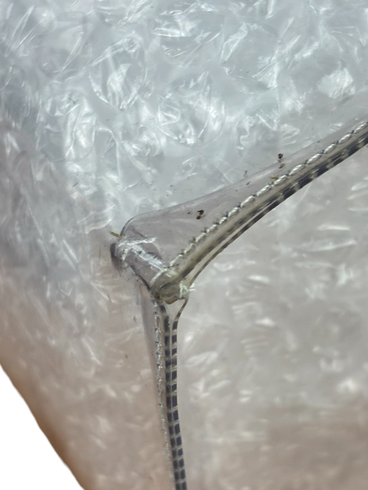 Hermes Transparent Vinyl Souvenir De L'Exposition 1997 Kelly Handbag