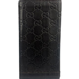 Gucci GG Brown Leather Guccissima Long Wallet