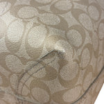 Coach Leather Signature Canvas Reversible City Tote Bag