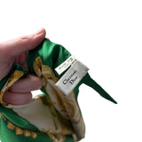 Christian Dior Green/Gold Poker Silk Scarf