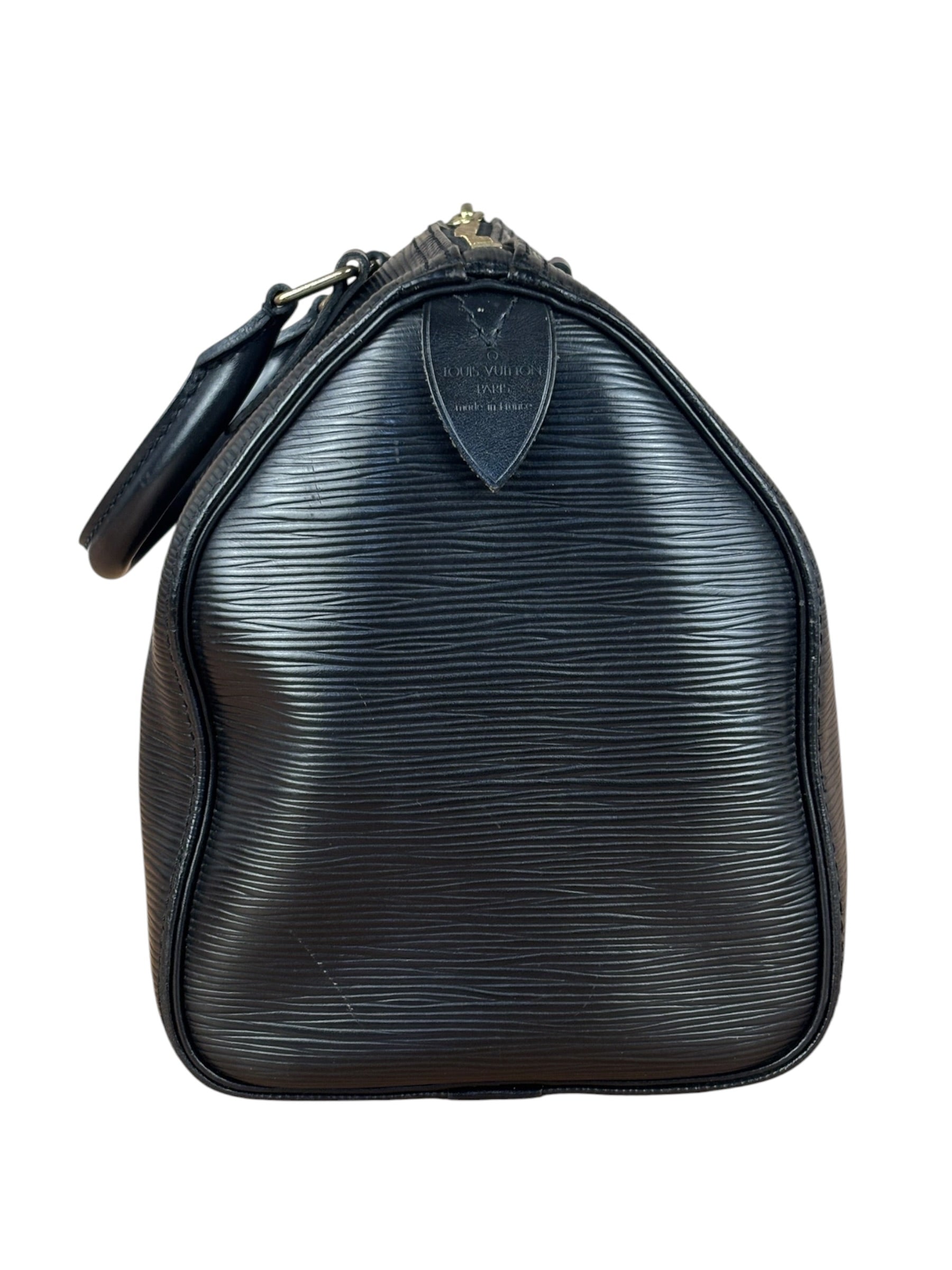 Louis Vuitton Vintage Black Epi Leather Speedy Hand Bag 25