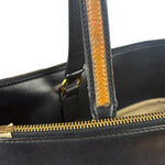 Chloe Black Leather Roy Large Zip Shoulder Bag