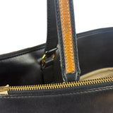Chloe Black Leather Roy Large Zip Shoulder Bag
