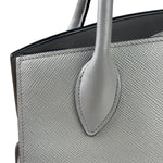 Prada Grey Saffiano Leather Two-Way Tote