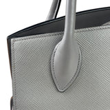 Prada Grey Saffiano Leather Two-Way Tote
