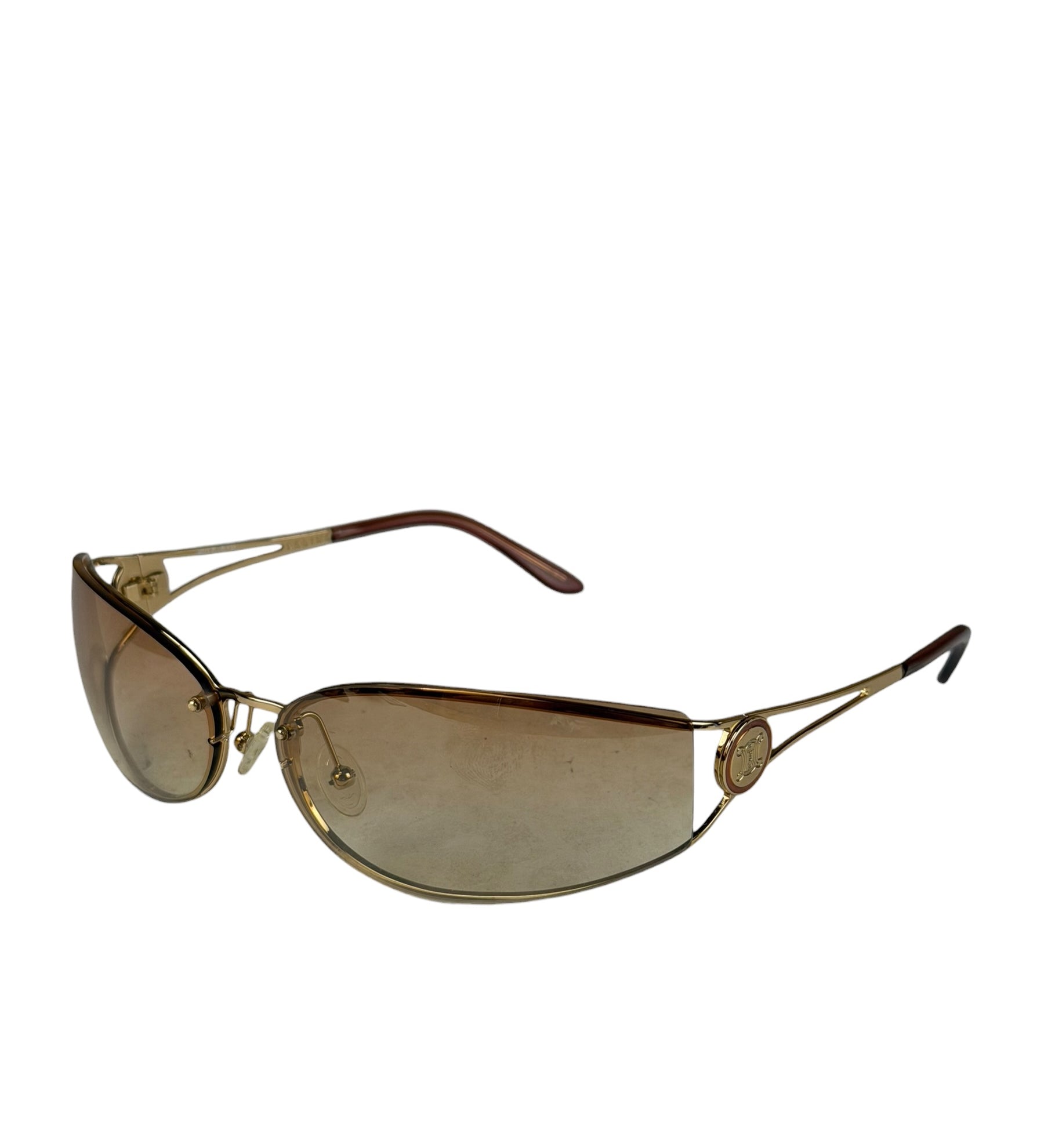 Celine Gold-Tone Tinted Reading Sunglasses